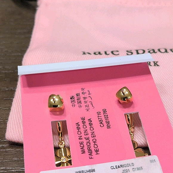 NEW Kate Spade Lock & Spade Legacy Drop Earrings - Picture 8 of 8